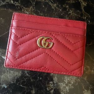Gucci Card Holder Red
